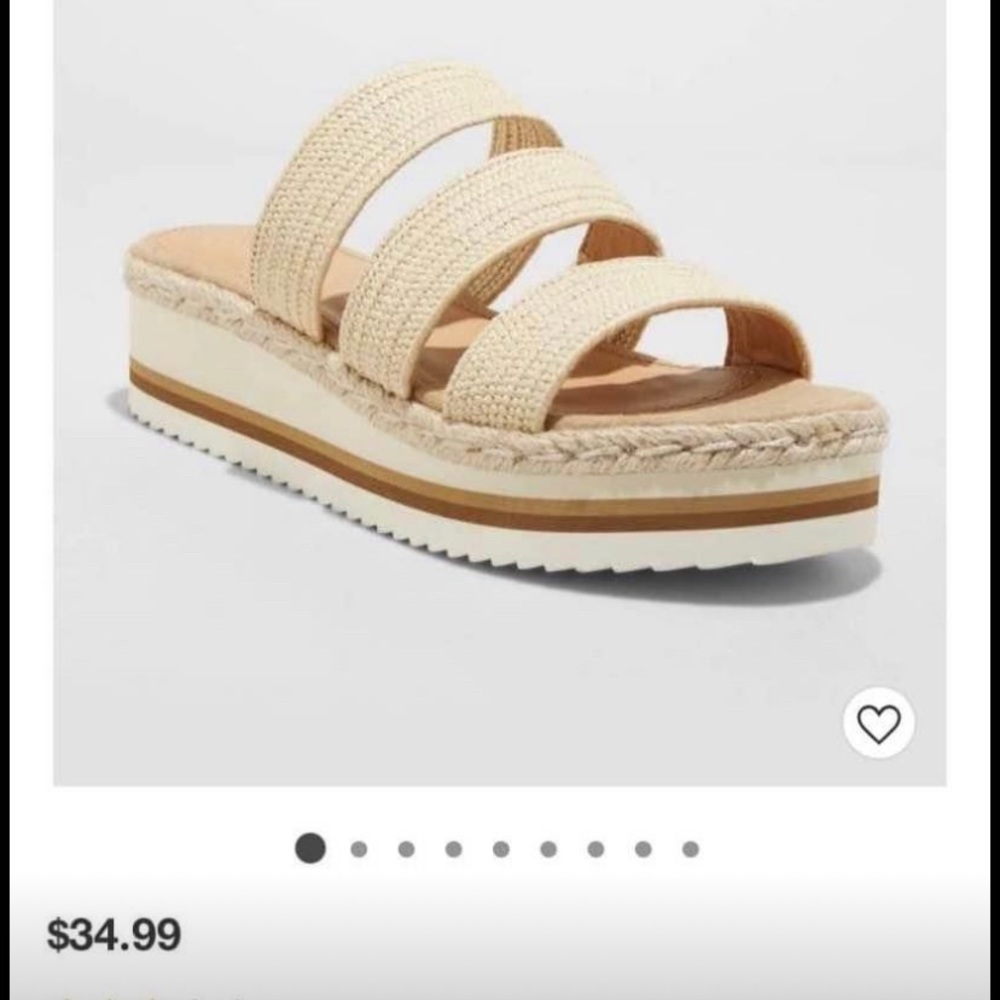 NWT Sandals with Memory Foam